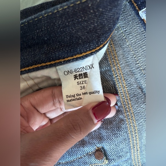 ONI DENIM 921NIXX Natural Indigo Selvedge Denim made in Japan Size 36 - Picture 10 of 13